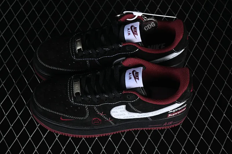 All categories Nk Air Force 1 Air Force series Nk Air Force 1 Low Air Force low top Nike Air Force 1'07 Low Supreme joint black and red grimace Air Force 1 low top casual sneakers XZ6188-117